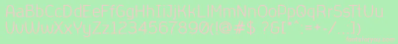 AleksandracRegular Font – Pink Fonts on Green Background