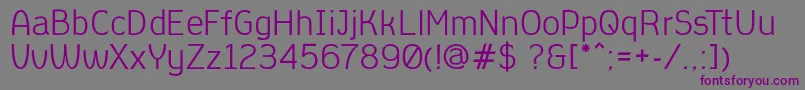AleksandracRegular Font – Purple Fonts on Gray Background