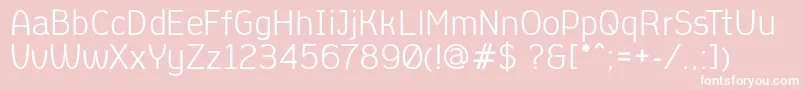 AleksandracRegular Font – White Fonts on Pink Background