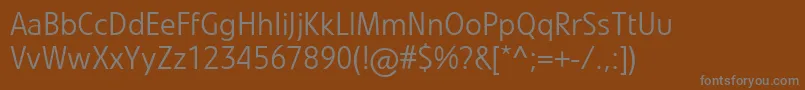 Шрифт LinotypevetoLight – серые шрифты на коричневом фоне