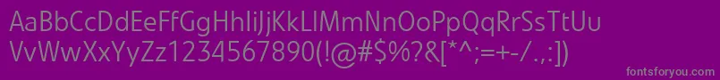 Шрифт LinotypevetoLight – серые шрифты на фиолетовом фоне
