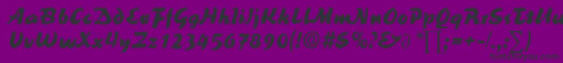 ReinerblackDb Font – Black Fonts on Purple Background