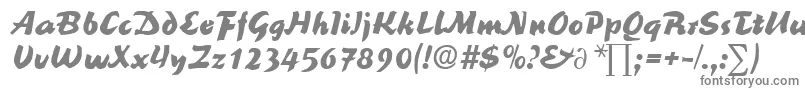 ReinerblackDb-fontti – harmaat kirjasimet valkoisella taustalla