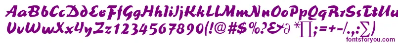 ReinerblackDb Font – Purple Fonts on White Background
