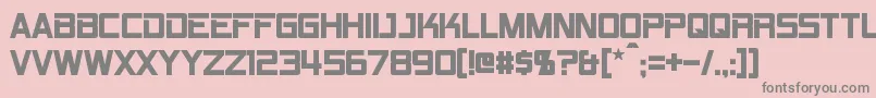 RpmBold Font – Gray Fonts on Pink Background