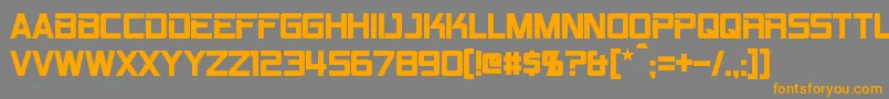 RpmBold Font – Orange Fonts on Gray Background