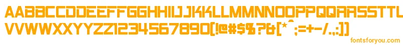 RpmBold Font – Orange Fonts on White Background