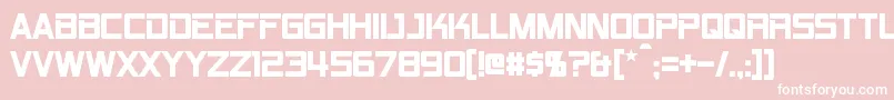 RpmBold Font – White Fonts on Pink Background