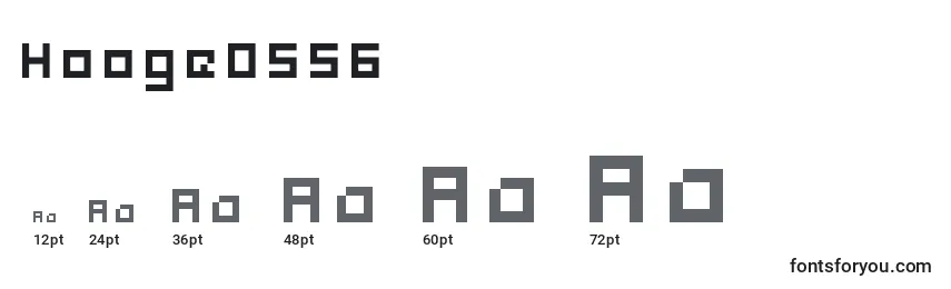 Hooge0556 font sizes