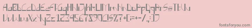 フォントBacklogNormal – ピンクの背景に灰色の文字