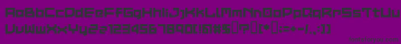 LvdcCommon2 Font – Black Fonts on Purple Background