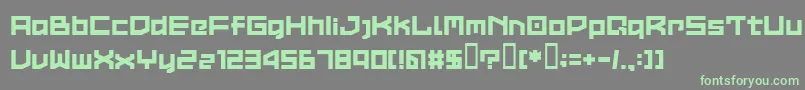 LvdcCommon2 Font – Green Fonts on Gray Background