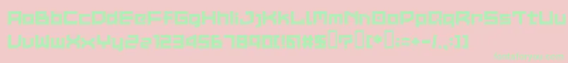 フォントLvdcCommon2 – ピンクの背景に緑の文字