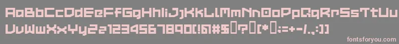 LvdcCommon2 Font – Pink Fonts on Gray Background