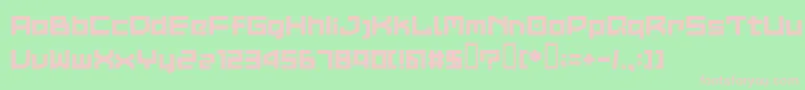 LvdcCommon2 Font – Pink Fonts on Green Background