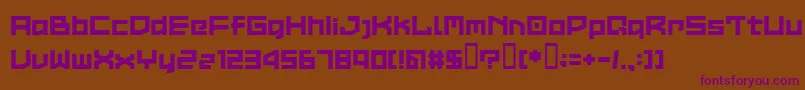 LvdcCommon2 Font – Purple Fonts on Brown Background