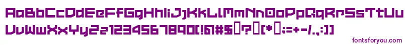 LvdcCommon2 Font – Purple Fonts on White Background