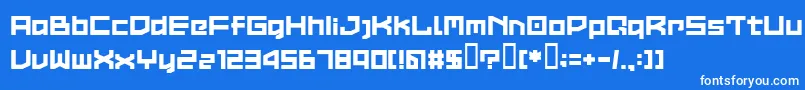 フォントLvdcCommon2 – 青い背景に白い文字