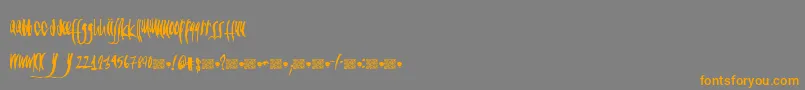 Police Californiadesigns – polices orange sur fond gris