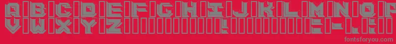 フォントArgentumBlack – 赤い背景に灰色の文字