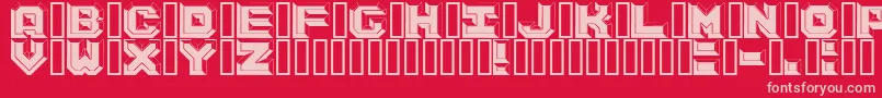 フォントArgentumBlack – 赤い背景にピンクのフォント