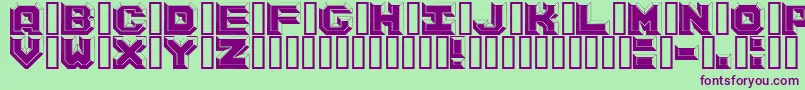 ArgentumBlack Font – Purple Fonts on Green Background