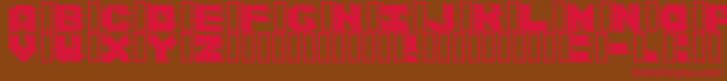 ArgentumBlack Font – Red Fonts on Brown Background