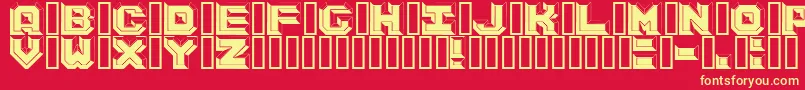 ArgentumBlack Font – Yellow Fonts on Red Background