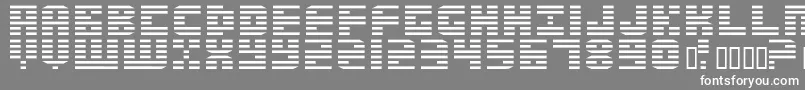 Enduro Font – White Fonts on Gray Background