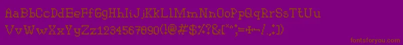 Шрифт Westington – коричневые шрифты на фиолетовом фоне
