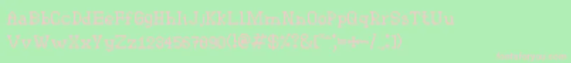 Westington Font – Pink Fonts on Green Background