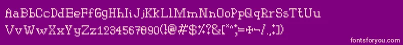 Westington Font – Pink Fonts on Purple Background