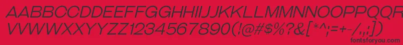 GalderglynnTitlingLtIt Font – Black Fonts on Red Background