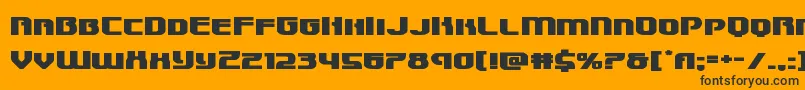 Speedwagonxtraexpand Font – Black Fonts on Orange Background