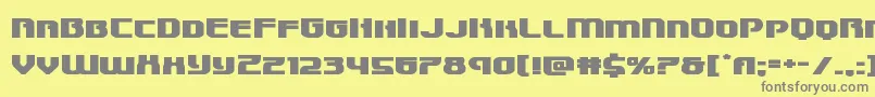 Speedwagonxtraexpand Font – Gray Fonts on Yellow Background