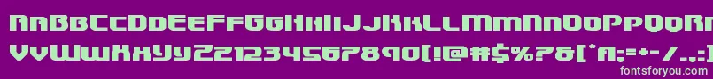 Speedwagonxtraexpand Font – Green Fonts on Purple Background