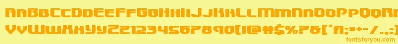 Speedwagonxtraexpand Font – Orange Fonts on Yellow Background