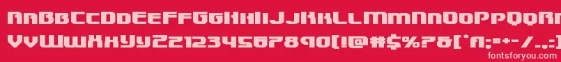 Speedwagonxtraexpand Font – Pink Fonts on Red Background