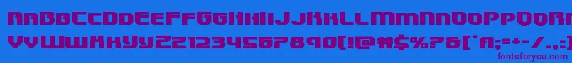 Speedwagonxtraexpand Font – Purple Fonts on Blue Background