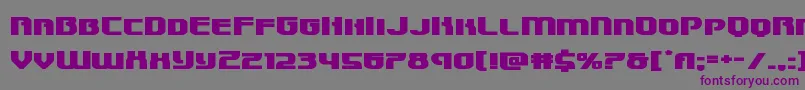 フォントSpeedwagonxtraexpand – 紫色のフォント、灰色の背景
