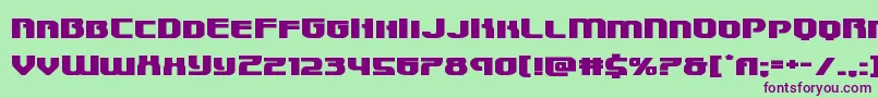 Speedwagonxtraexpand Font – Purple Fonts on Green Background