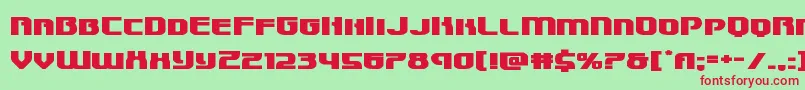 Speedwagonxtraexpand Font – Red Fonts on Green Background