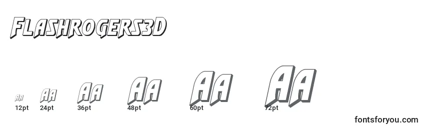 Flashrogers3D Font Sizes