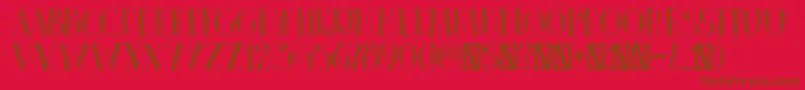Шрифт DkPinkus – коричневые шрифты на красном фоне