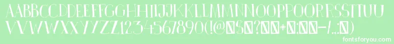 DkPinkus Font – White Fonts on Green Background
