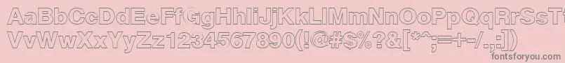 Cyxsb Font – Gray Fonts on Pink Background