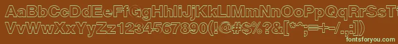 Cyxsb Font – Green Fonts on Brown Background