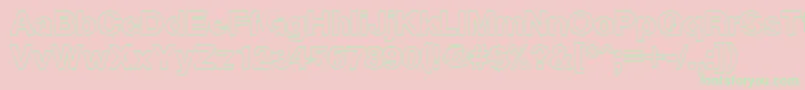 Cyxsb Font – Green Fonts on Pink Background