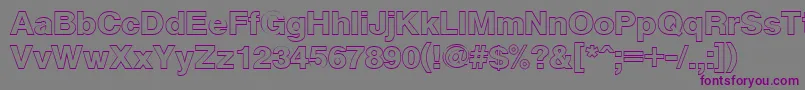 Шрифт Cyxsb – фиолетовые шрифты на сером фоне
