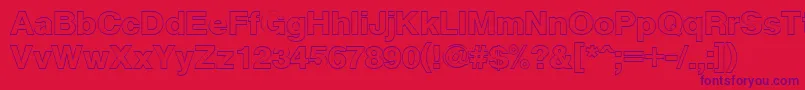 Cyxsb Font – Purple Fonts on Red Background